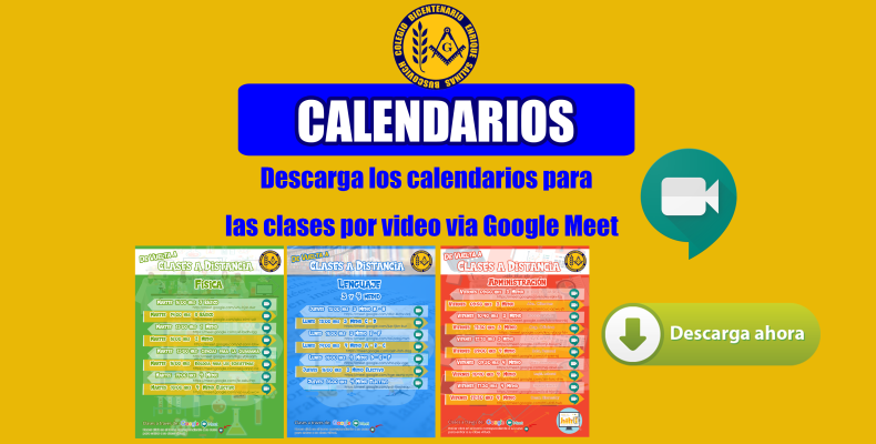 Descargar Calendarios para clases por Video